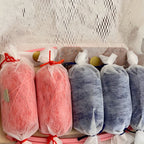 Complete Pochette Lido DIY punch needle bag kit with tools and materials included.